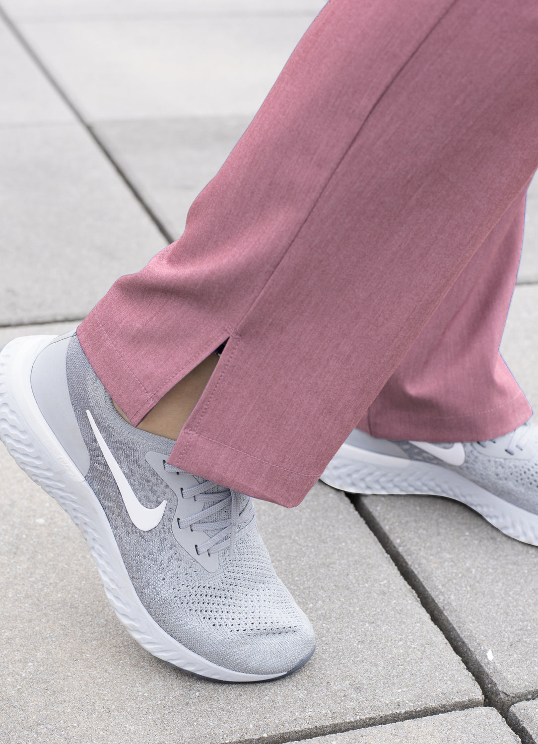 Adar Collection Heather Wine- Pro 6 POCKET PANT by Adar