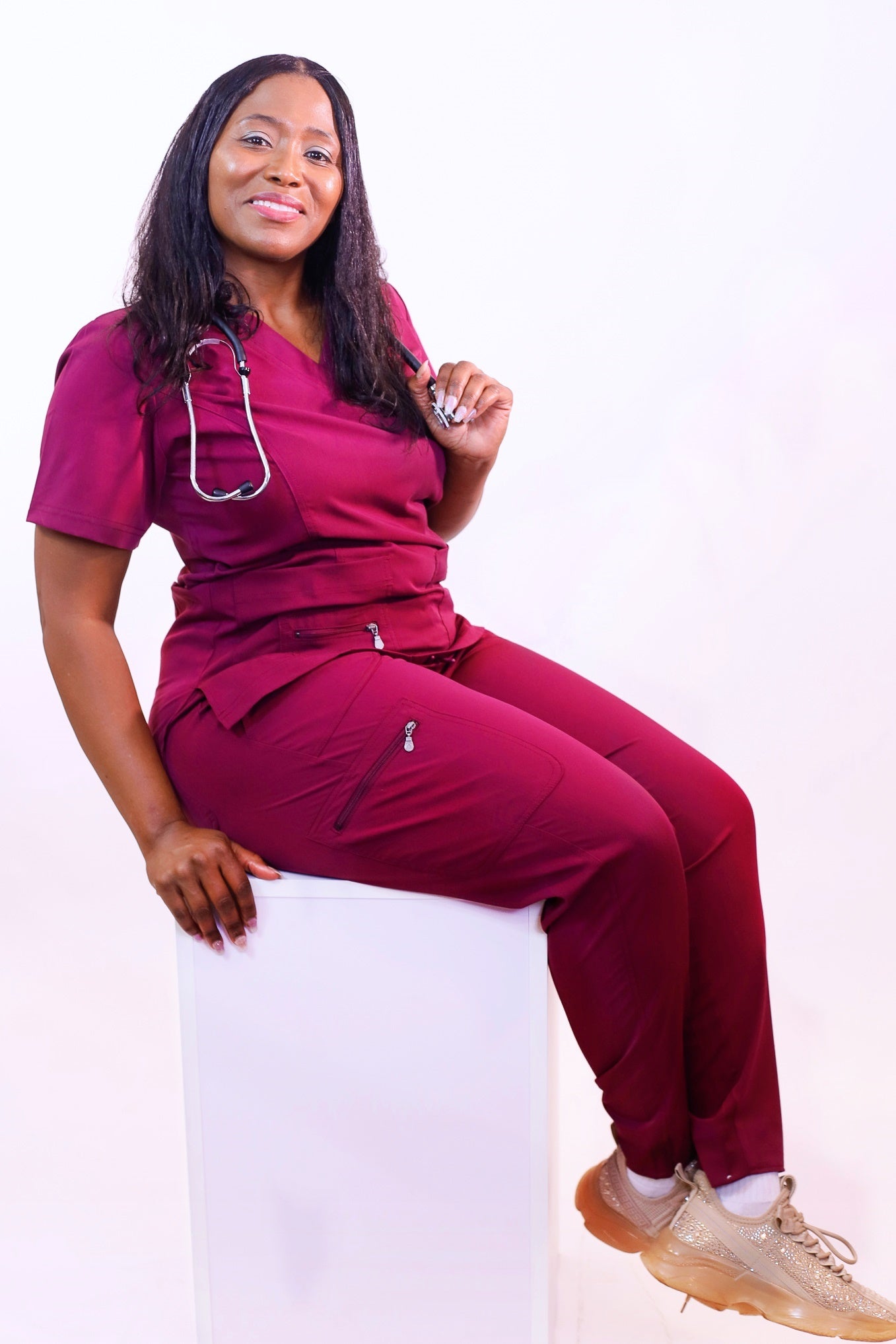 Pants Wine-Adar Pro Women's Ultimate Yoga Jogger Pants