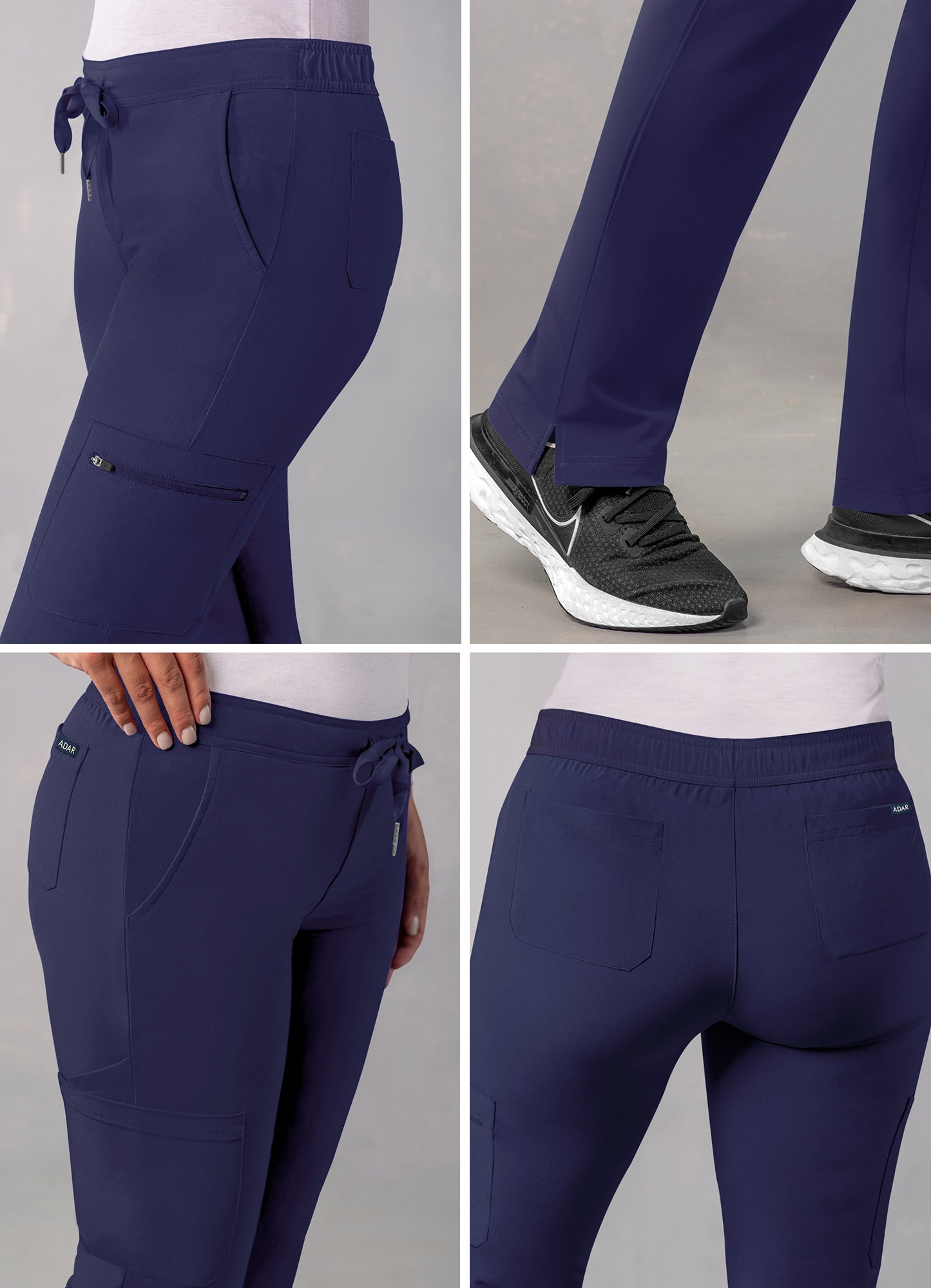Addition Women's Skinny Leg Cargo Pants-Navy