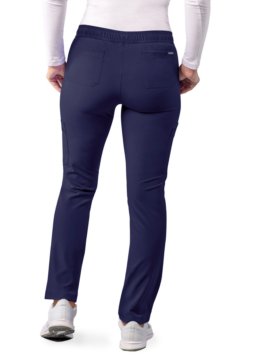 Addition Women's Skinny Leg Cargo Pants-Navy