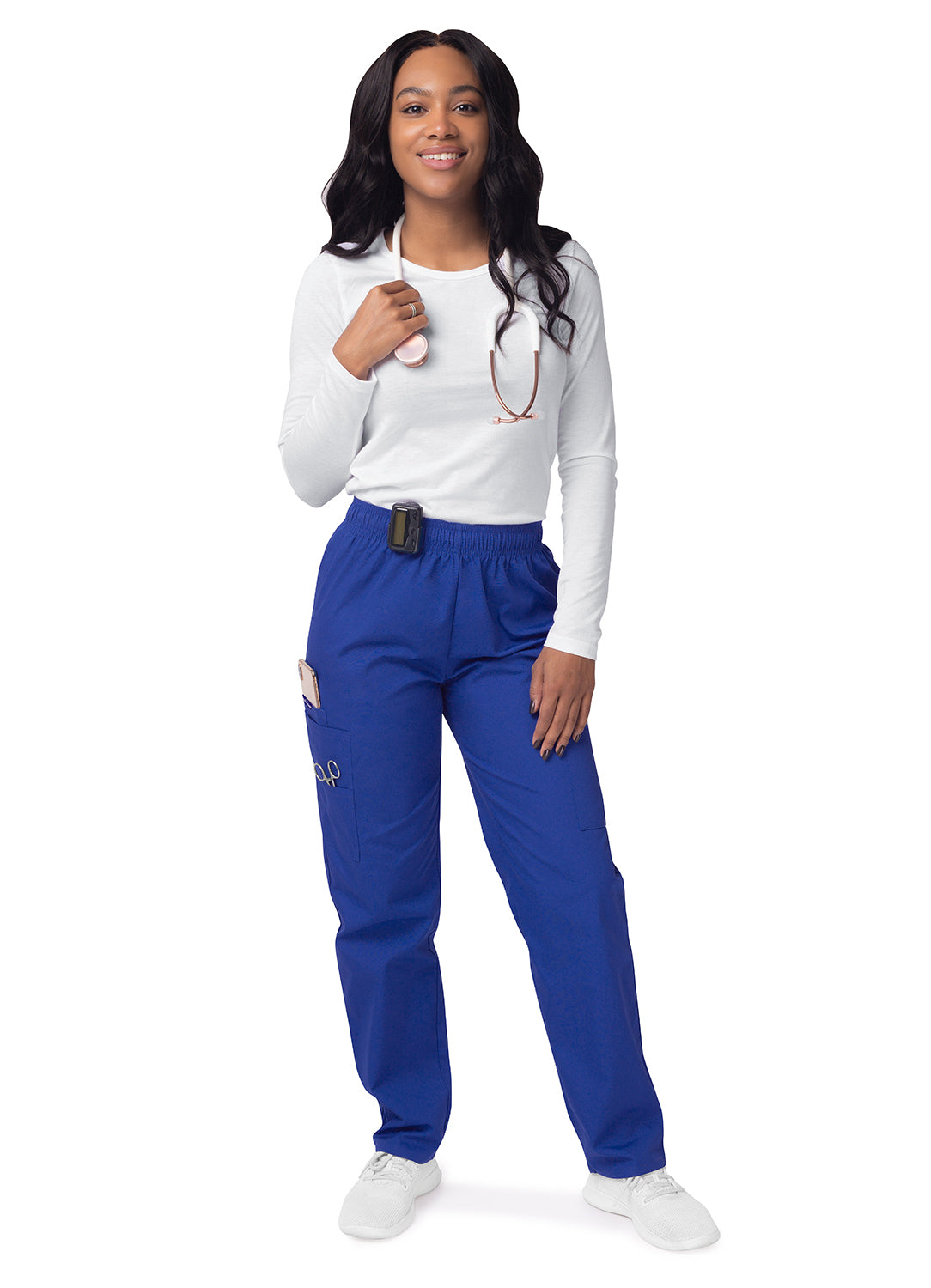 Sivvan Women's Comfort Elastic Drawstring Cargo Pants-Royal Blue