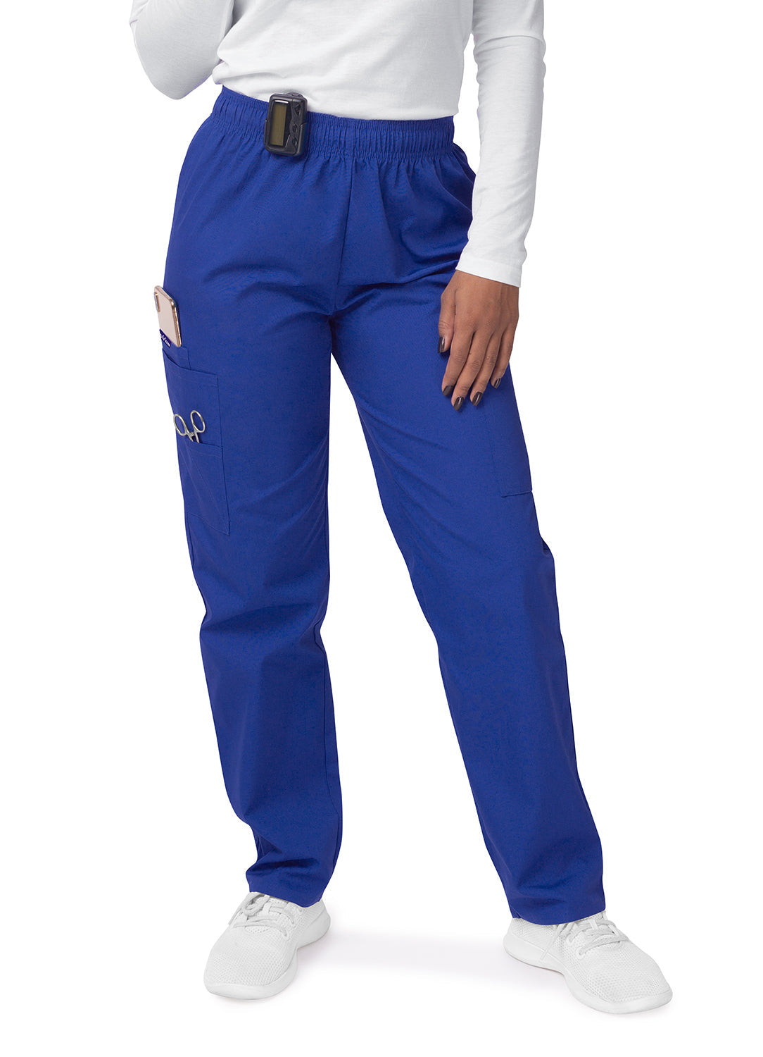 Sivvan Women's Comfort Elastic Drawstring Cargo Pants-Royal Blue