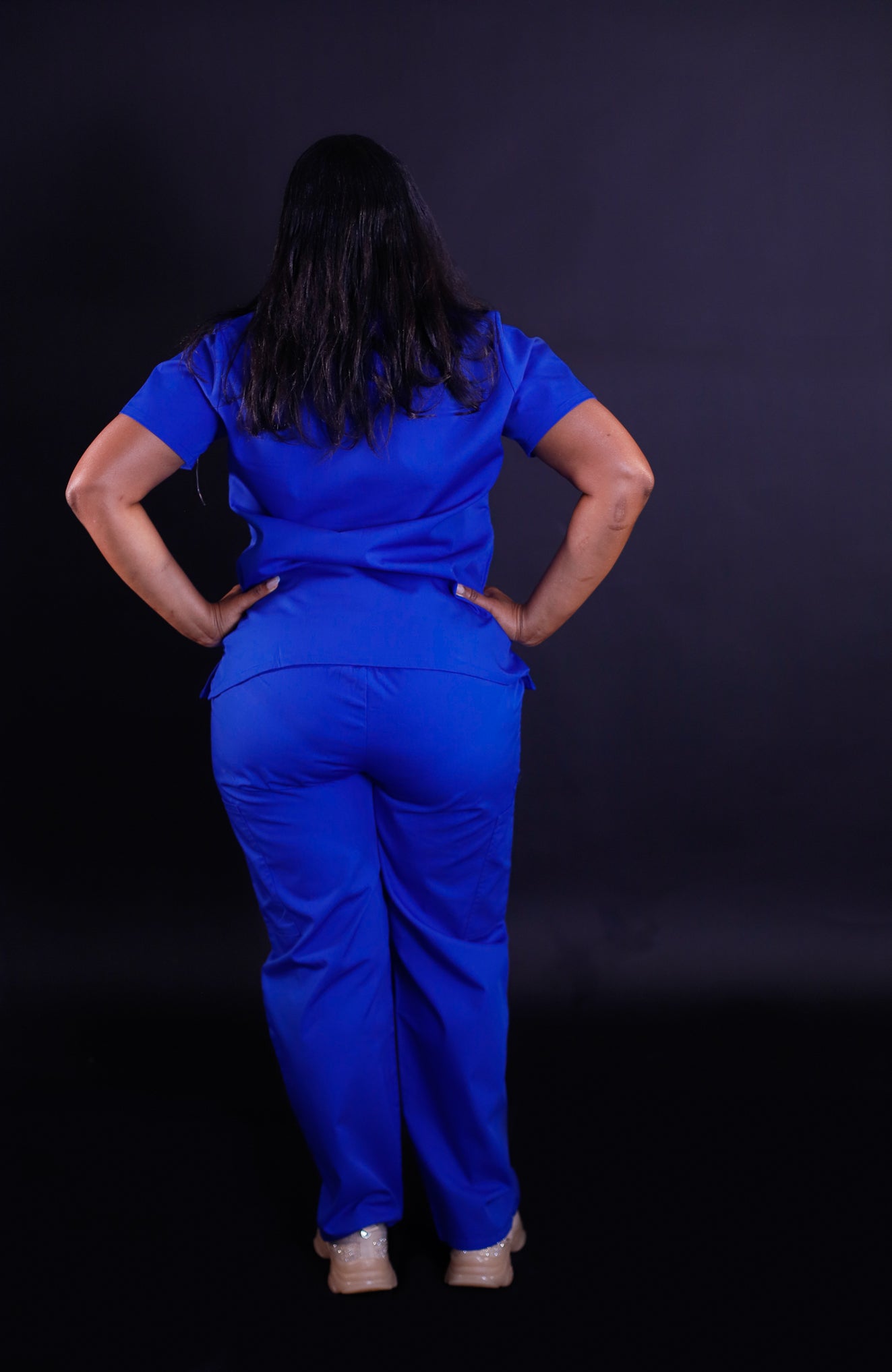 Sivvan Women's Comfort Elastic Drawstring Cargo Pants-Royal Blue