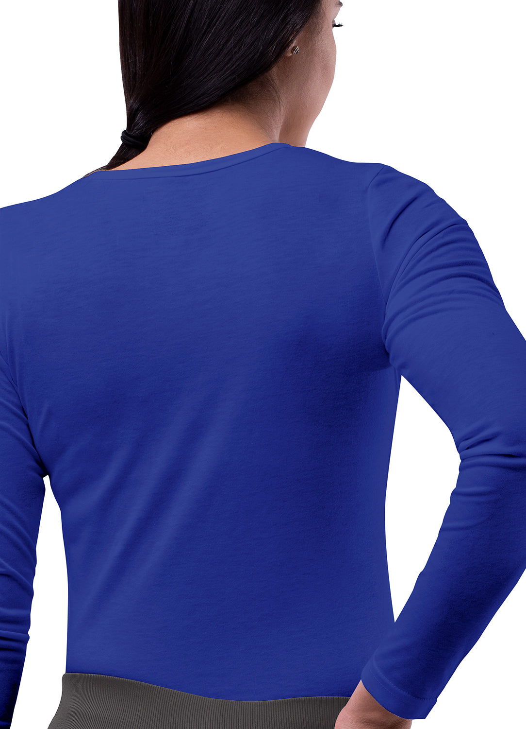 Women's Long Sleeve Comfort Tee-Royal Blue