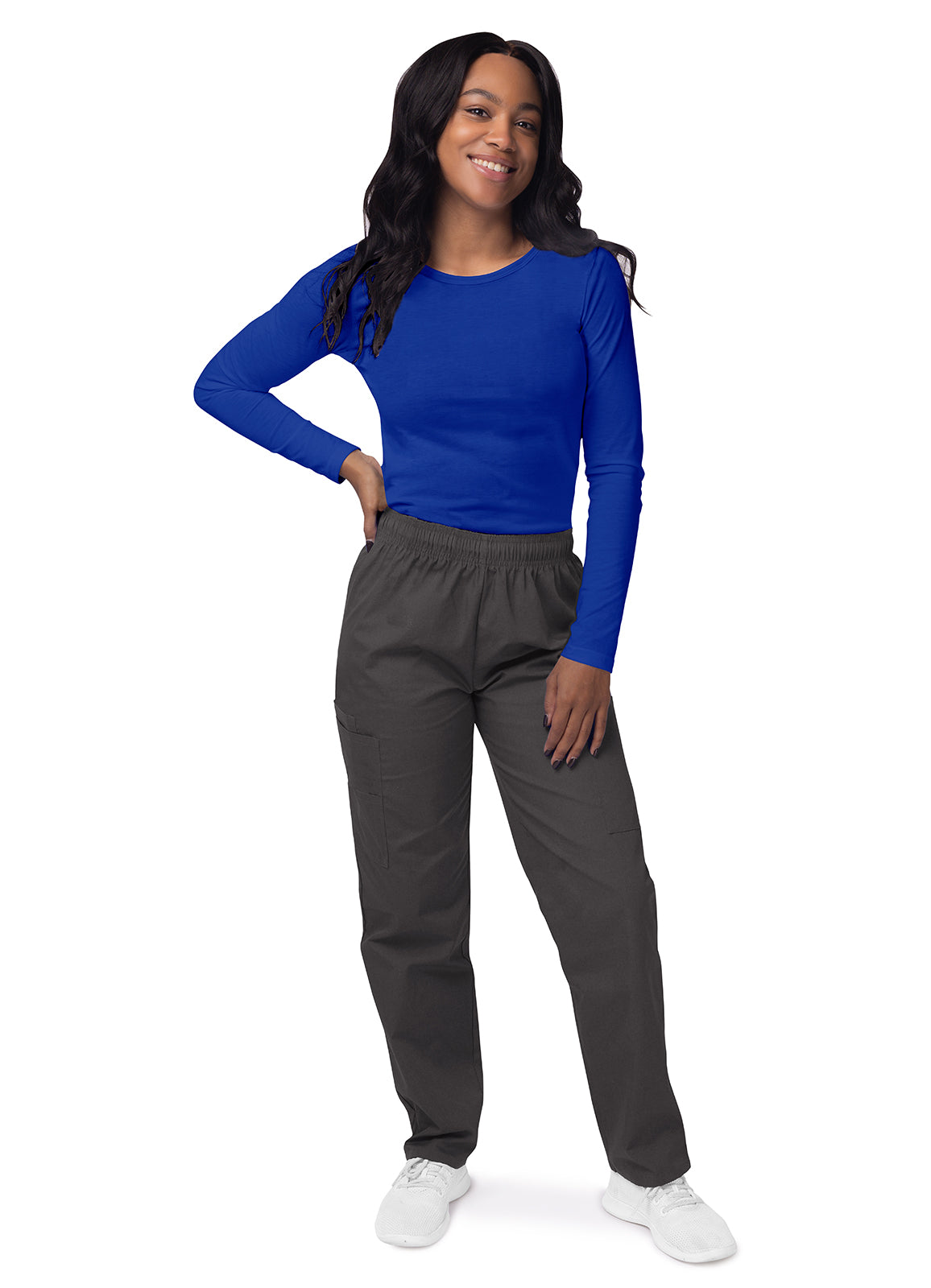 Women's Long Sleeve Comfort Tee-Royal Blue