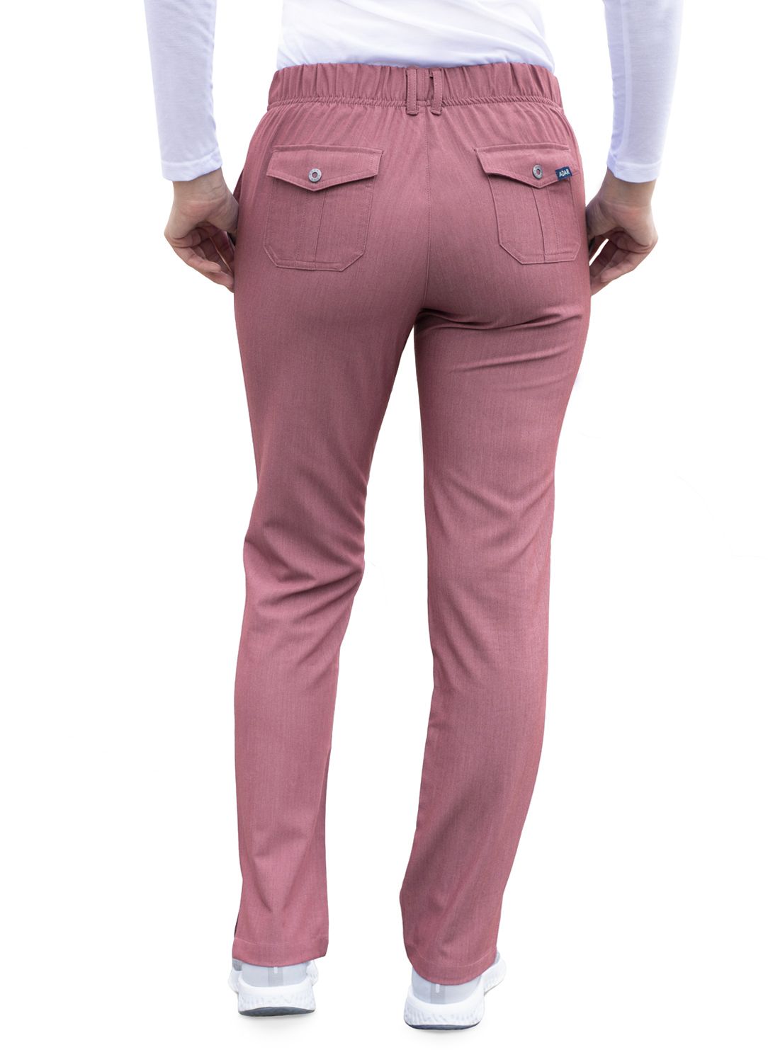 Adar Collection Heather Wine-  Pro  6 POCKET PANT by Adar